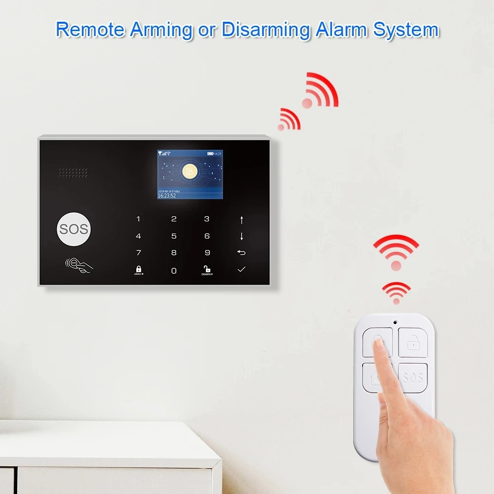 433MHz Wireless Remote Control Detector EV1527 Encoding for Remotely Arm / Disarm Home Burglar Security Alarm System images - 6