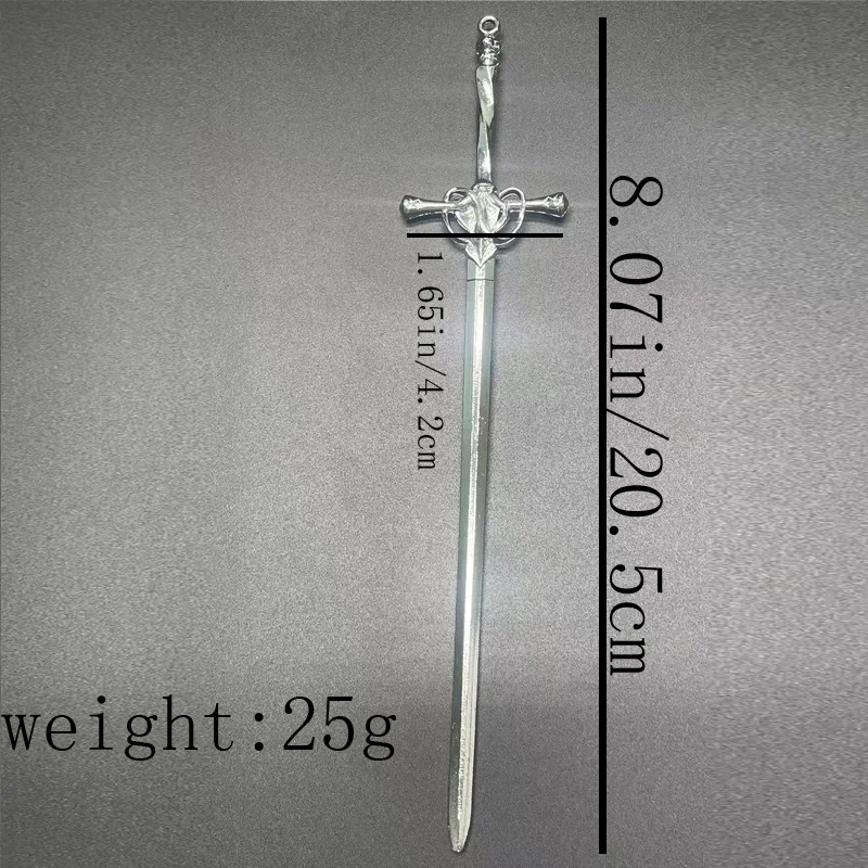 Персонализированная металлическая заколка для женщин в стиле меча креативный