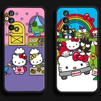 hello kitty 2022 phone cases for xiaomi redmi 9 9a 9t 8a 8 2021 7 8 pro note 8 9 note 9t coque back cover soft tpu
