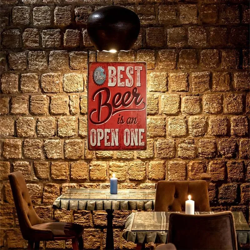 ERLOOD Лучшее пиво винтажный смешной домашний декор жестяной знак Ретро