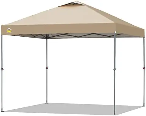 

Tent 10x10 One Push Pop up Canopy Easy Up Canopy Bonus Carry Bag, 8 Stakes, 4 Ropes, Grey Room accessories for men Miniatures Fl