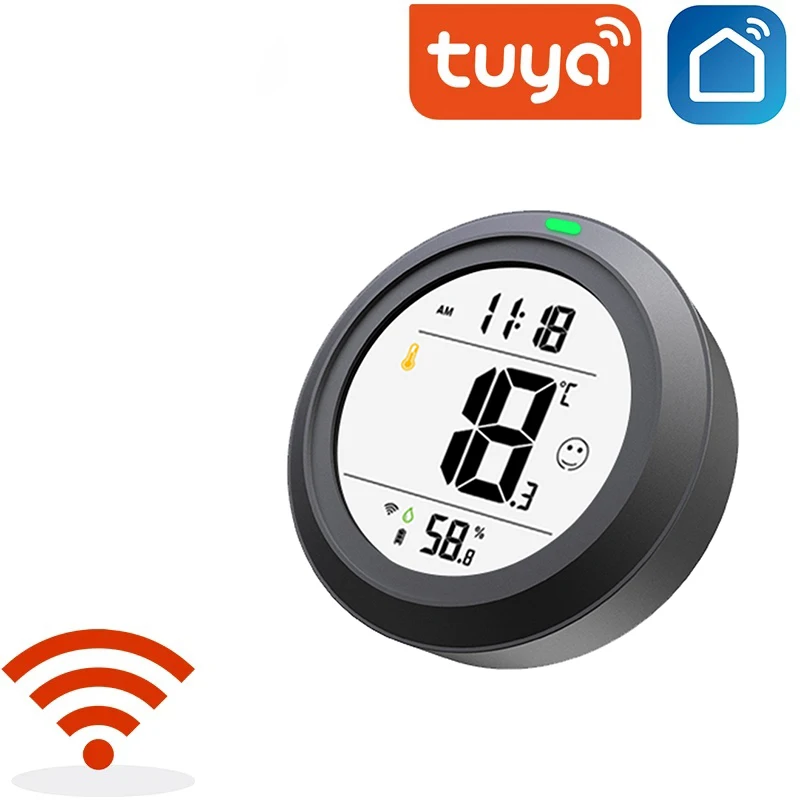 

Tuya Smart Life Temperature And Humidity Sensor WiFi Bluetooth-compatible Comfort Clock Light Alarm Connected To Tuya Smart