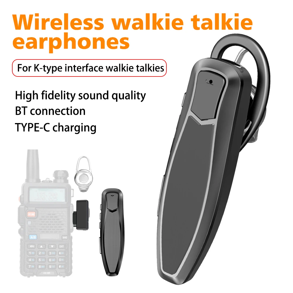 Беспроводная гарнитура Bluetooth-наушник с зарядным устройством для Baofeng UV-5R UV-82 UV-17