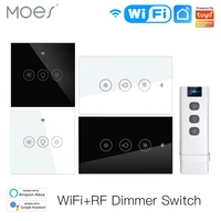 moes houes new wifi rf smart light dimmer switch 23way smart lifetuya app control works with alexa google voice assistants