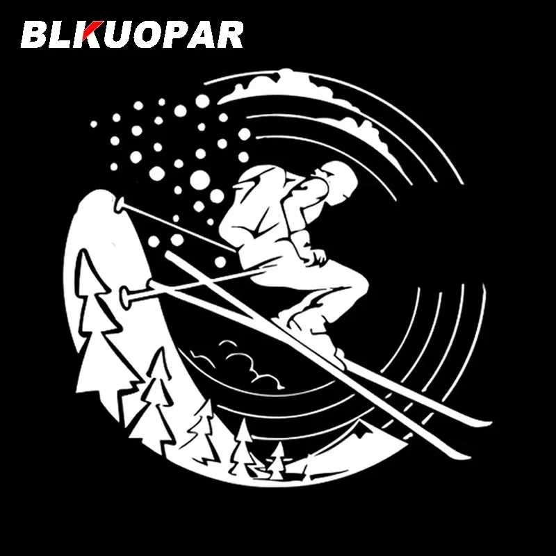 

BLKUOPAR лыжный спорт джунгли снежные горы автомобильные наклейки модная наклейка водостойкая высечка шлем для ноутбука автомобильные аксессуары