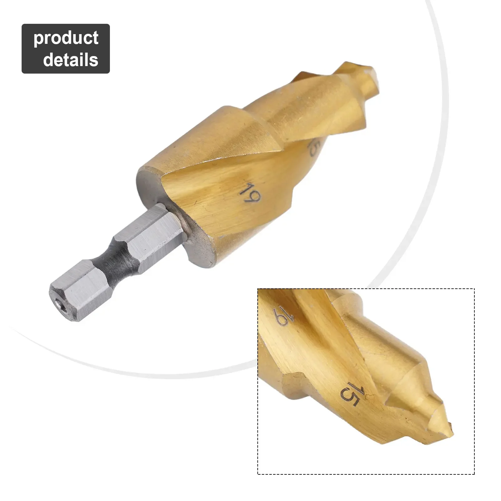 Набор сверл с зенковкой 1/4 Ступенчатое сверло Шестигранный инструмент из