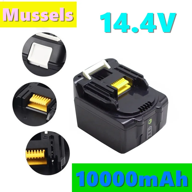 

14.4VRechargeable Lithium-ion Battery1000MAH for MAKITA BL1430 BL1415 BL1440 10000-1 194066-3Electric Drill Power Tool New194065