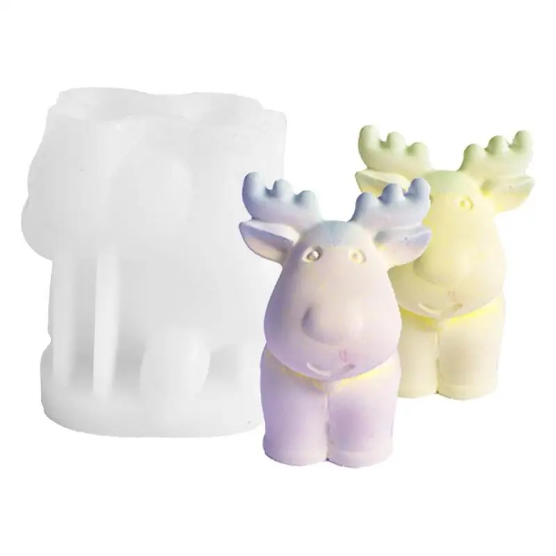 

Рождественские украшения, силиконовая форма в виде свечи, силиконовая форма в виде рождественского оленя, инструменты «сделай сам» для укр...