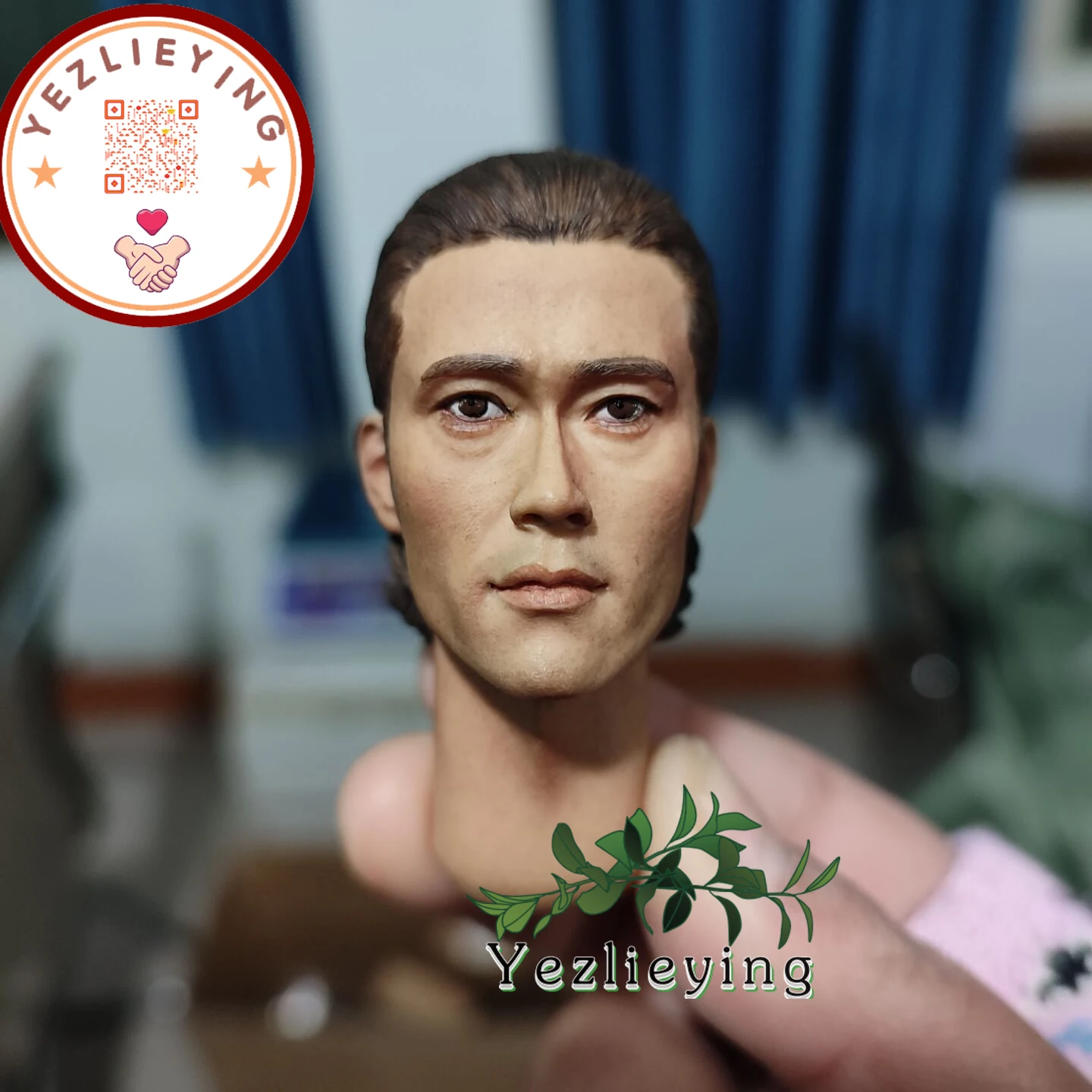 KUMIK KM16-43 масштаб 1/6 Мужская голова скульптура резьба корейский Li Bingxian подходит 12 дюймов экшн-фигурка B001/BD001/BD002/V8/Φ Body