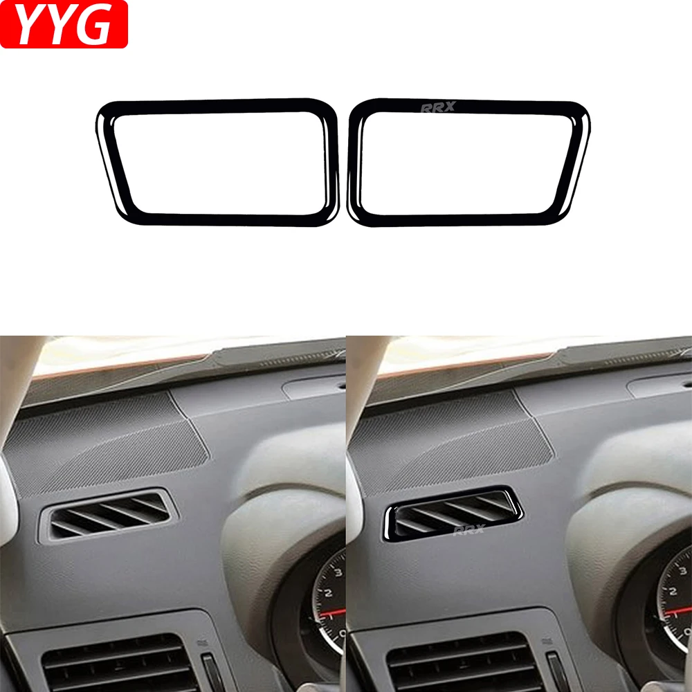 

Для Subaru Impreza 2015-16, Subaru XV Crosstrek 15-17, пианино, черная двусторонняя отделка воздуховыпускного отверстия для Subaru Impreza