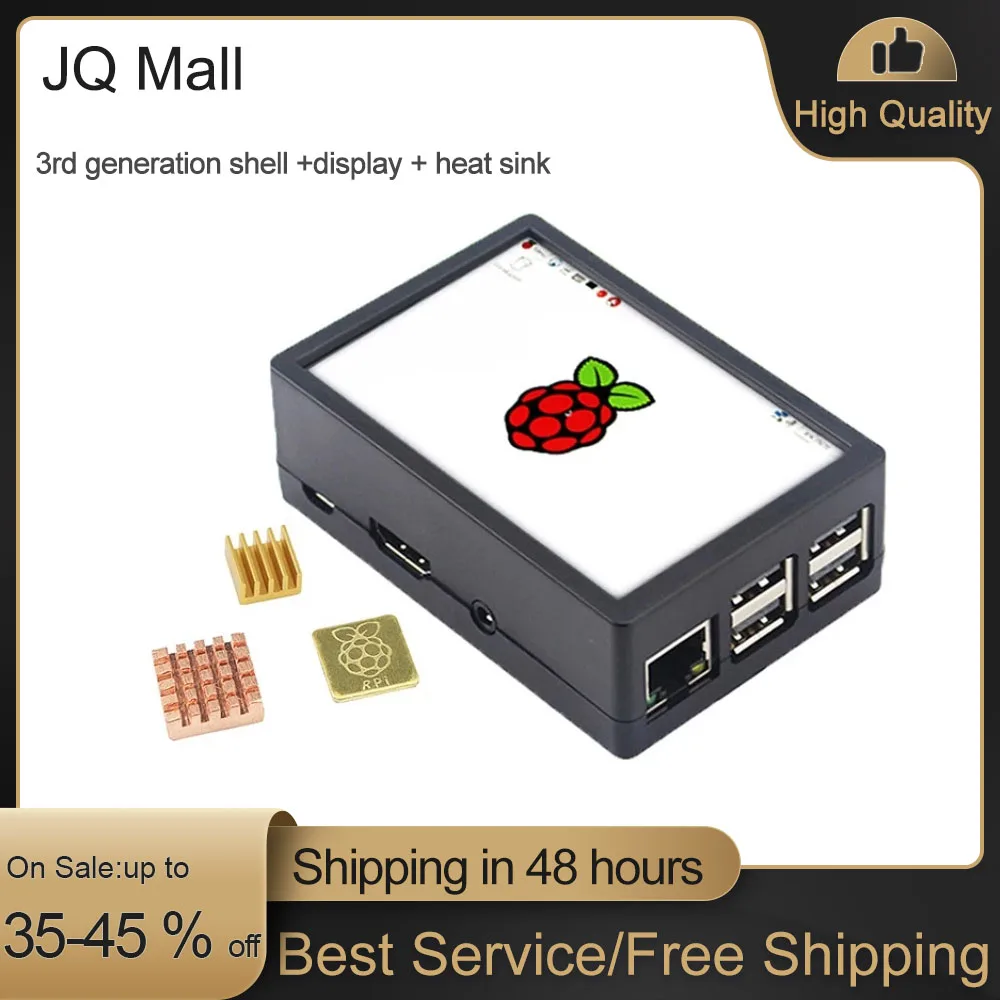 

For Raspberry Pi 3 Model B+ 3.5 inch Touchscreen 480*320 TFT LCD + ABS Case Black Gray Box also for Raspberry Pi 4 Model B / 3B+