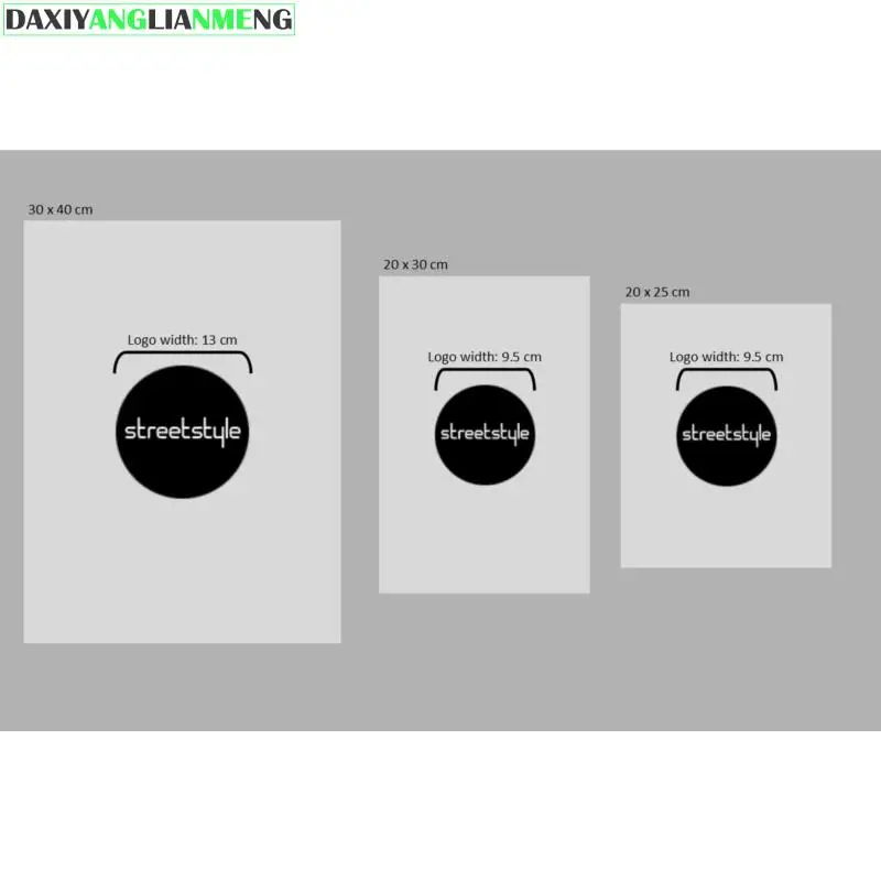 

Custom Order Streetstyle Lgoo Printing 20*25 20*30 30*40 White Color Each 100pcs