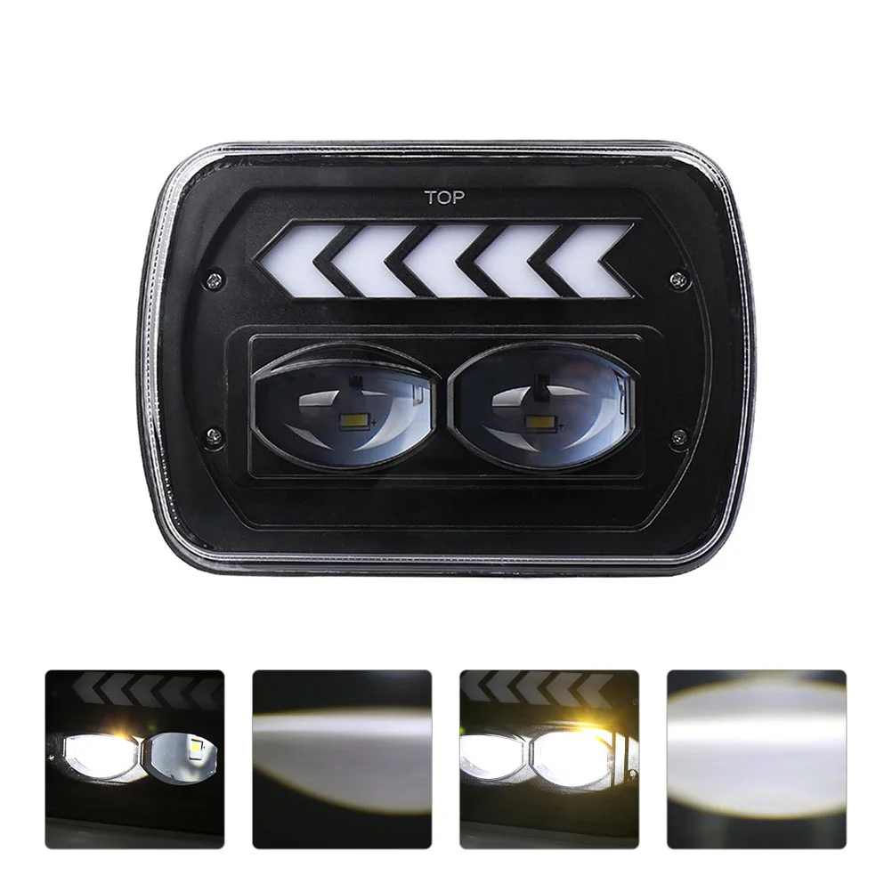 

1 Pair LED Headlight Practical Turn Signal Lamp Useful Headlamp for SUV