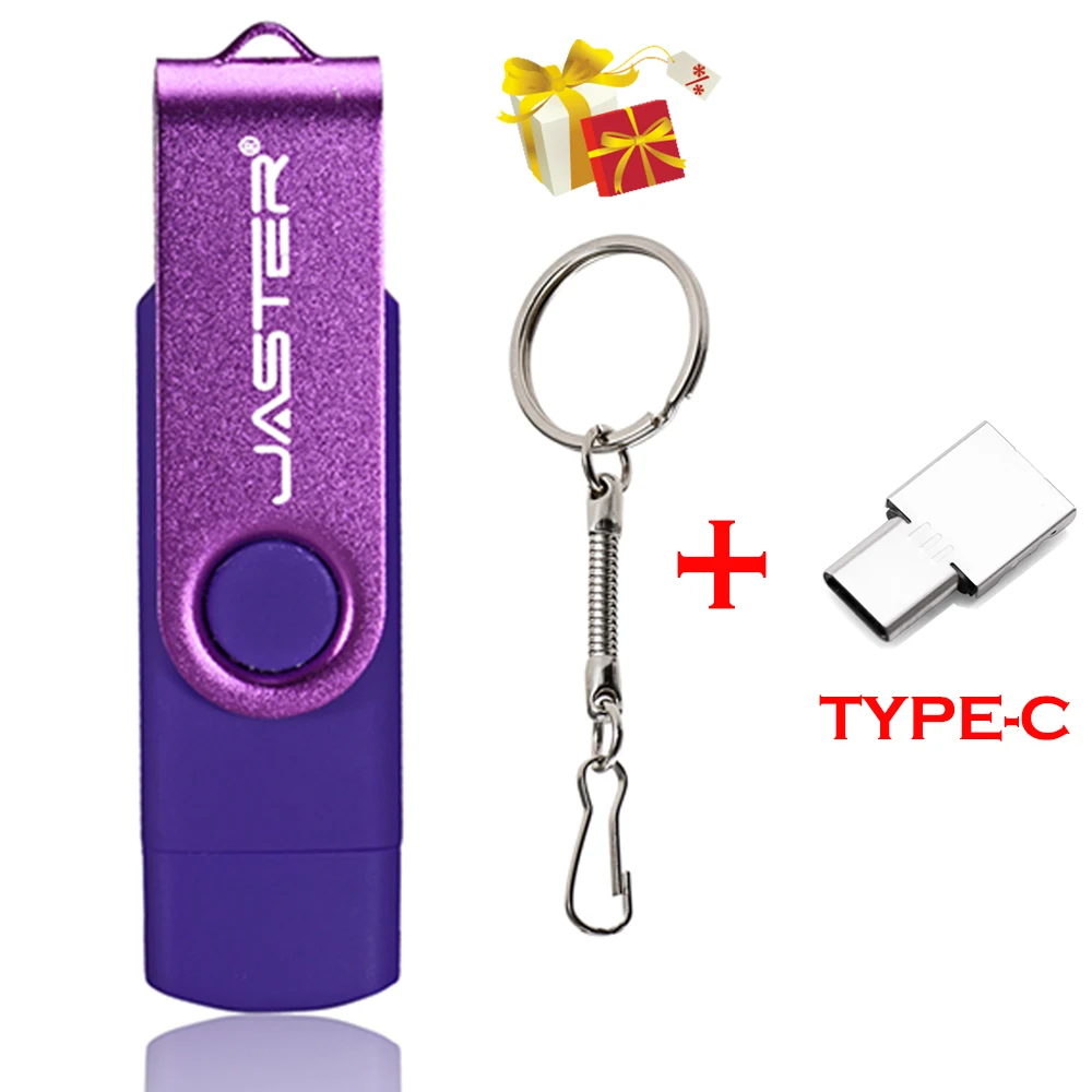 Флеш-накопитель JESTER OTG 3 в 1 64 ГБ 32 16 USB 2 0 8 внешнее хранилище 4 Гб подарочная карта