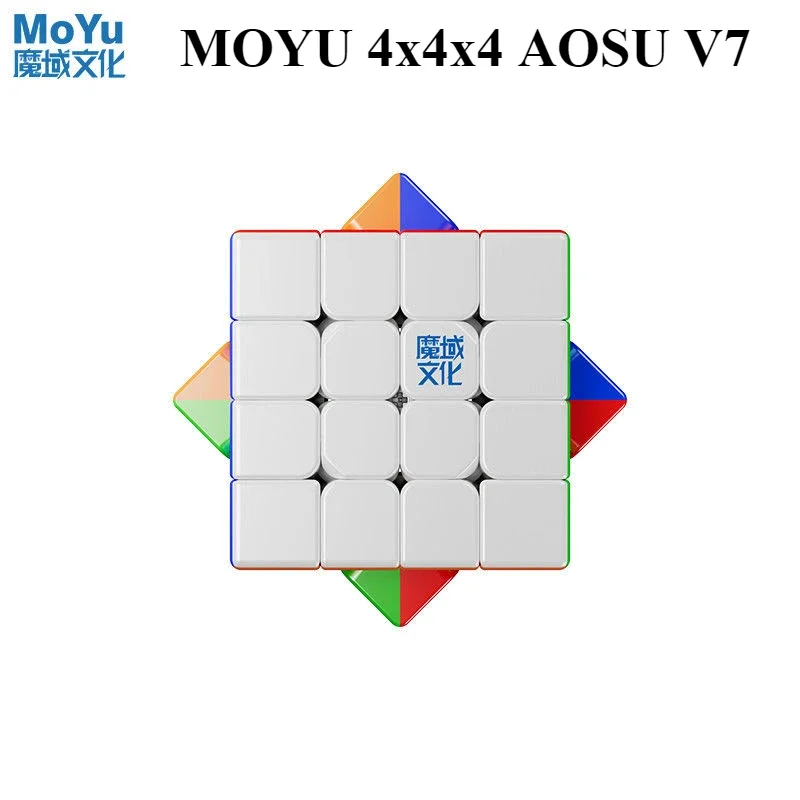 MOYU 4x4x4 AOSU V7 Магнитный магический куб 4x4 Профессиональная скоростная головоломка