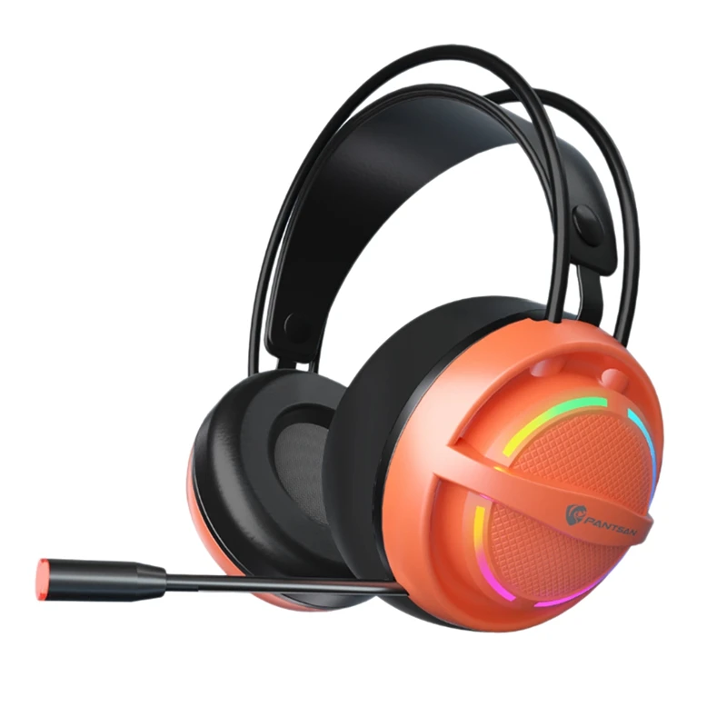 

Игровые наушники PANTSAN для ПК Ps4 и ноутбуков 7,1 виртуальный объемный звук 3,5 мм саморегулирующиеся Накладные наушники