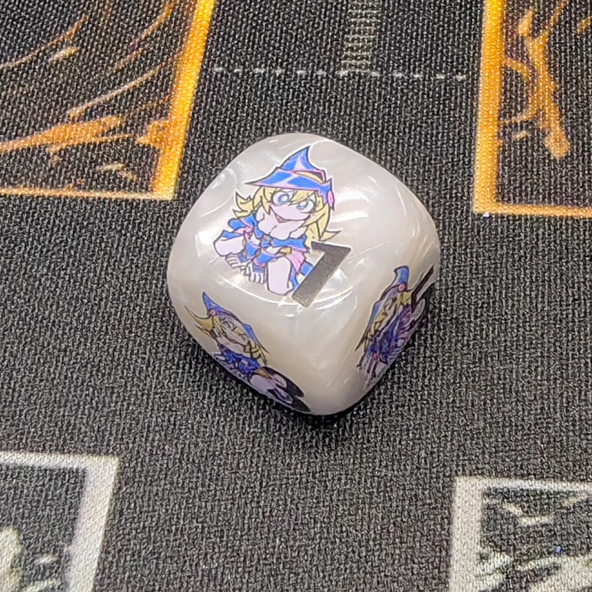 16 мм DIY набор для самостоятельного изготовления Yu-Gi-Oh! Черные кубики «Магица» для настольной игры YGO, аниме-атрибутика, индикаторные кубики, аниме-карты, подарочные игрушки (art.: 3920da7948bc1) - 3920da7948bc1