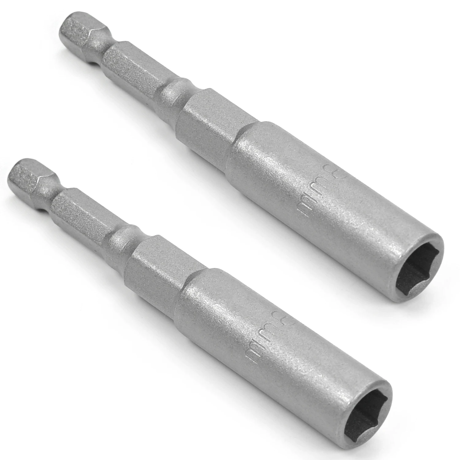 

1/2/3/5/10Pcs 1/4" Drive 6~19mm Hex Sockets 80mm Total Length Metal Impact Nut Setter Driver Socket Bit Hand Tool Kit