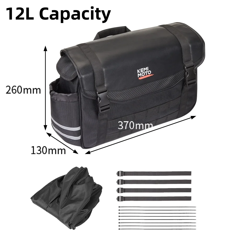 

Мотоциклетная боковая седельная сумка 8L 12L 15L для Sportster Iron XL883L XL1200NS для Honda Rebel CMX 250 500 1100 CT125 CC110 CB650R Сумки