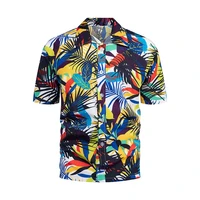 clothes summer camisa havaiana shirts coconut tree printed shirts for men s short sleeve beach 2022 aloha hawaiian mens shirt