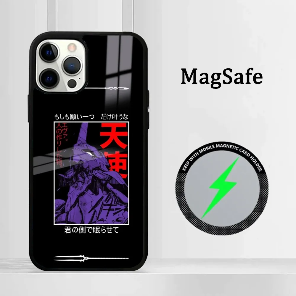 N-Neons G-Genesis E-Evangelions EVA Новый мягкий чехол для телефона IPhone 16 15 14 13 12 11 Pro Max Plus Mini Magsafe
