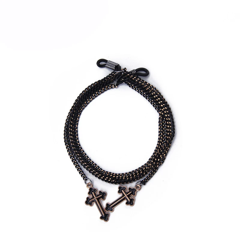 Неоготическая Антискользящая цепочка для очков чтения в стиле панк веревка с