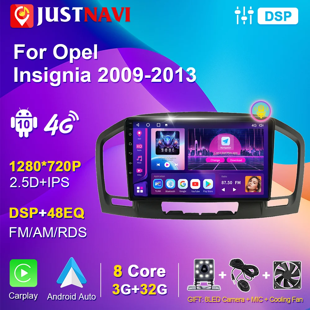 

2 Din Android for Buick Regal for Opel Insignia 2009-2013 Car Radio with Display Autoradio Car Stereos Video Carplay 9 Inch Navi