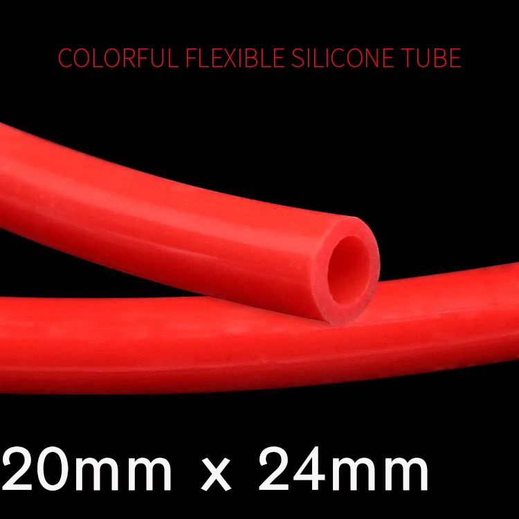 

Colorful Flexible Silicone Tube ID 20mm X 24mm OD Food Grade Non-toxic Drink Water Rubber Hose Milk Beer Soft Pipe Connect