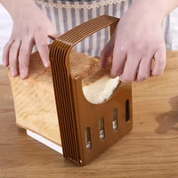 1pc plastic bread slicer rack toast cut assist adjustable ctutter sandwich maker guide portable kitchen bakery supplies