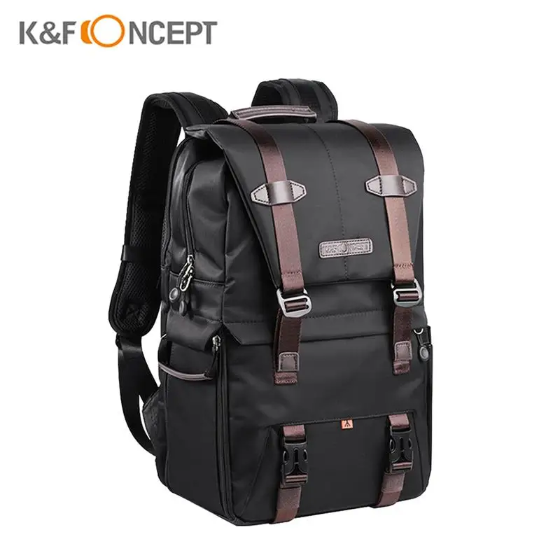 

Рюкзак K & F CONCEPT для фотоаппарата, сумка для хранения, боковое открытие, для 15,6-дюймового ноутбука, с непромокаемым чехлом, штатив