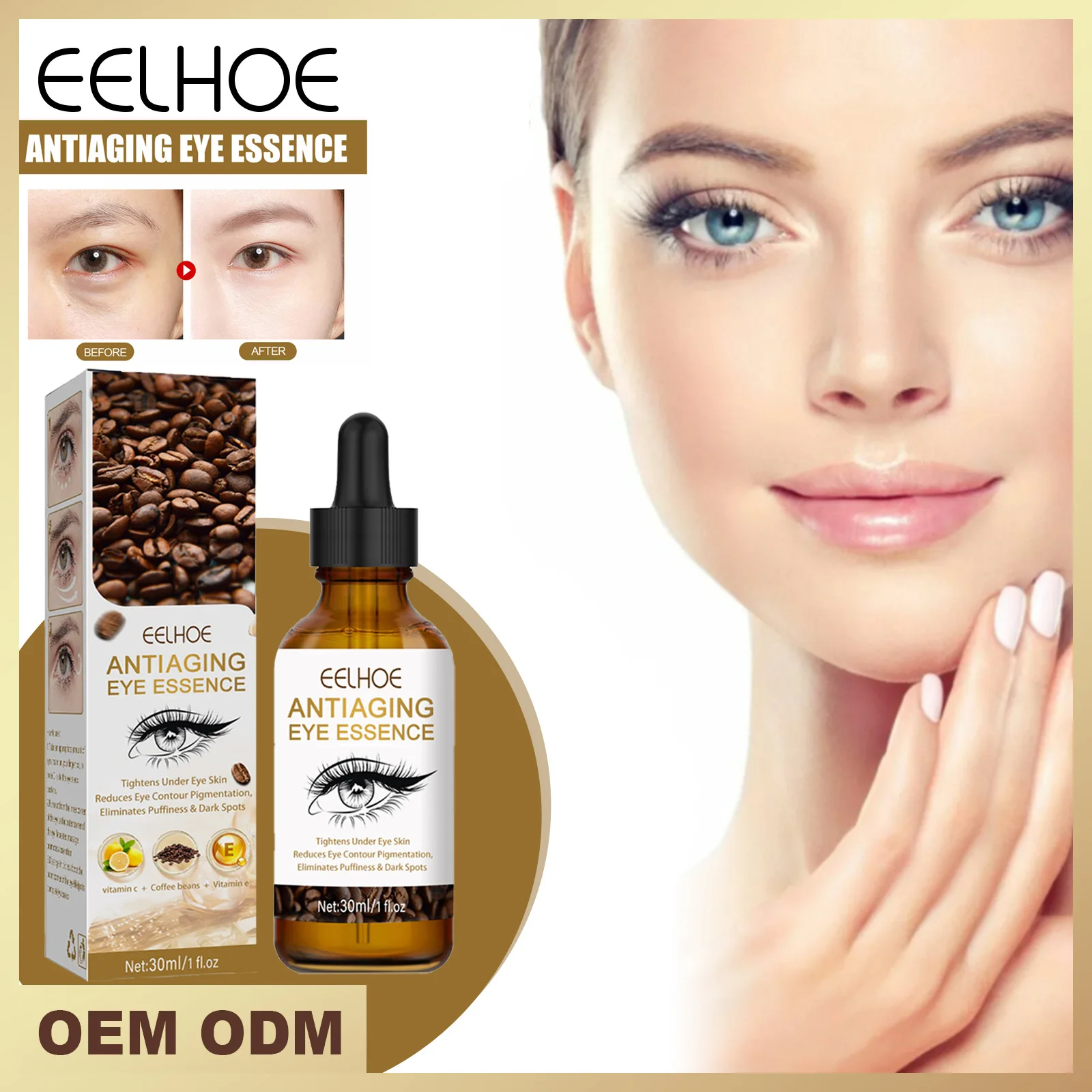 

Anti-aging Eye Essence Liquid Rapid Reduction Eye Serum Moisturizing Lifting Firming Remove Puffiness Dark Circles