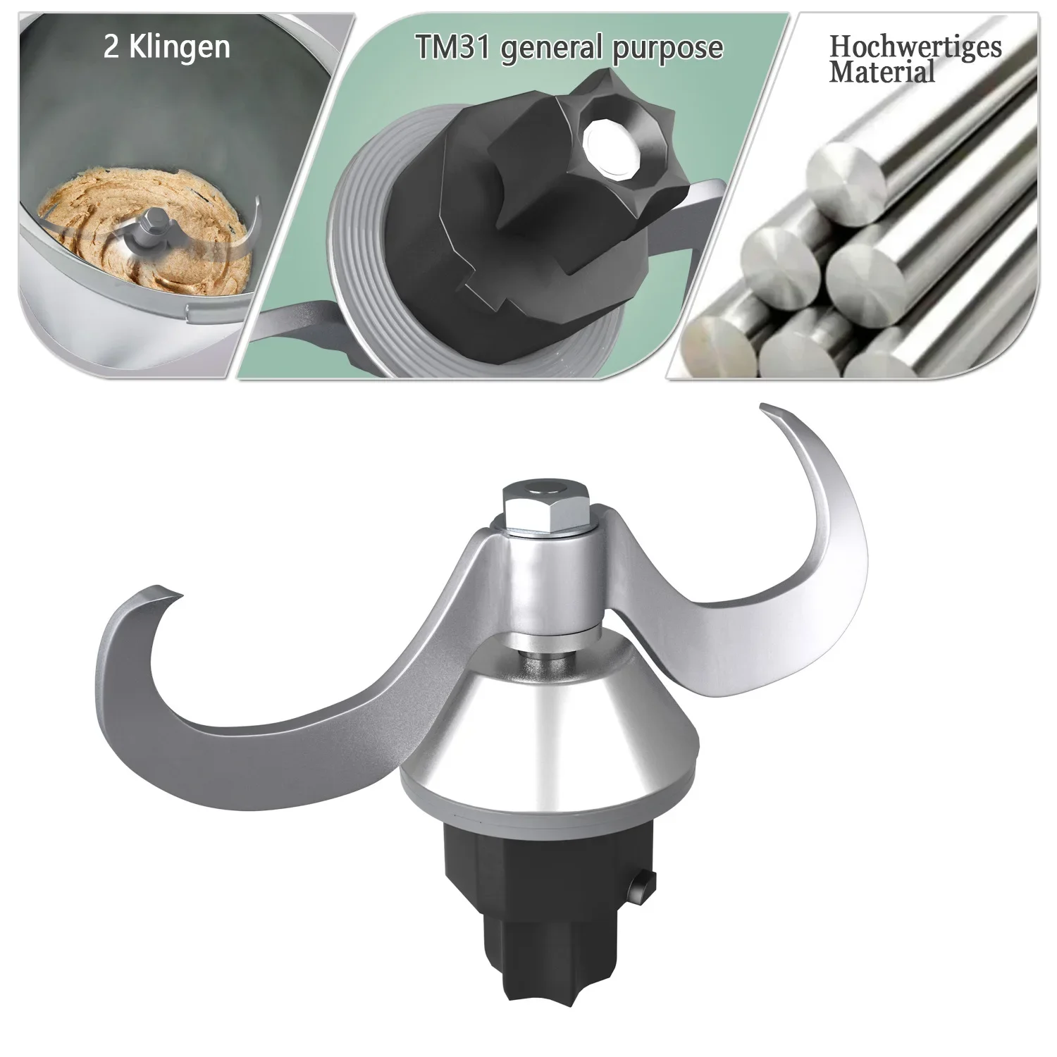 Лезвие блендера для Thermomix TM31 тестомес замешивания муки нож перемешивания теста