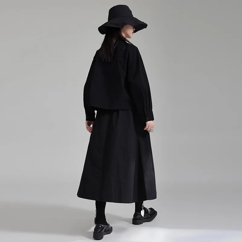 Женская юбка-трапеция с вышивкой Johnature повседневная трапециевидная юбка