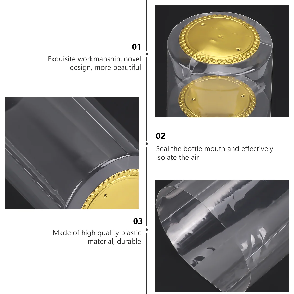 100 шт. красные колпачки для изготовления пробок бутылок термоусадочные