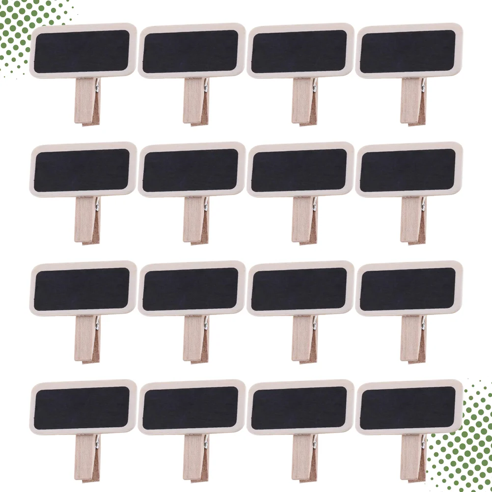 

Blackboard Clips Wood Chalkboard Wood 50pcs Mini Chalkboard for Memo Note Taking Label Wedding Buffet Party Decor