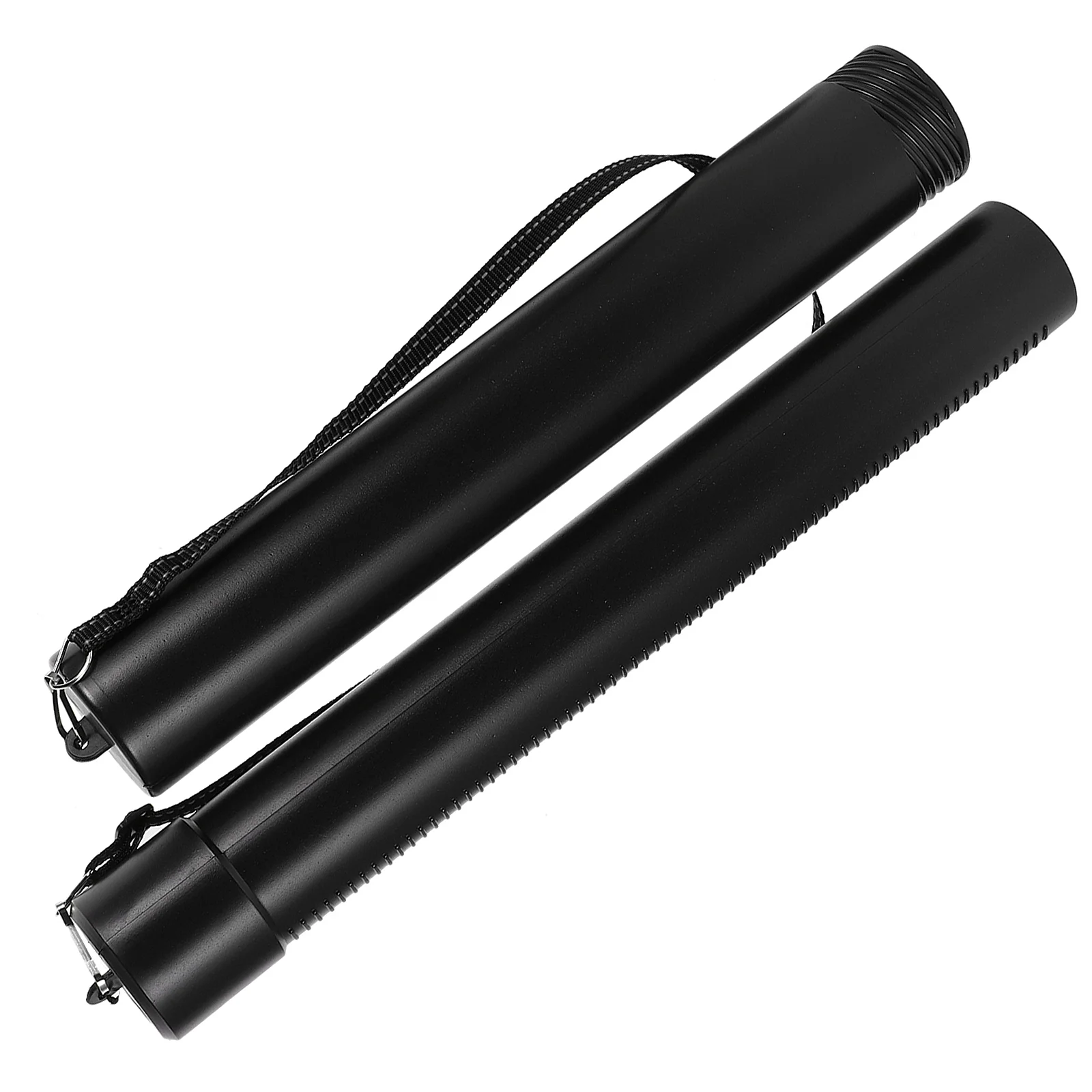 

Two Section Painting Tube Calligraphy Portable Easel Artwork Storage Plastic Telescopic Poster Black Carry Suitcase