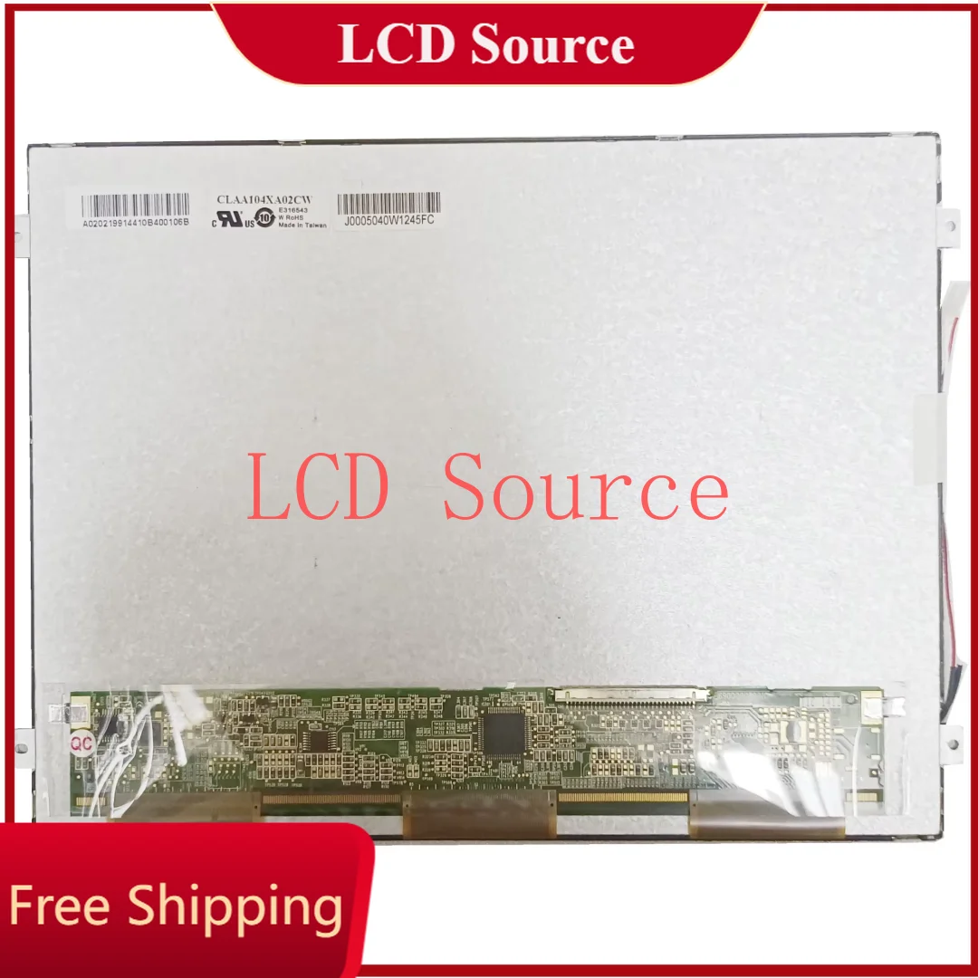 CLAA104XA02CW CLAA104XA01CW 1024x768 10 4 дюймовая панель ЖК-экрана