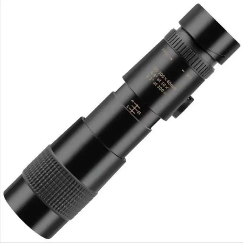 

10-300X40mm Super Telephoto Zoom Monocular Telescope Tripod Eye Protection Waterproof FMC Ultra-High Transmittance Fit Phone