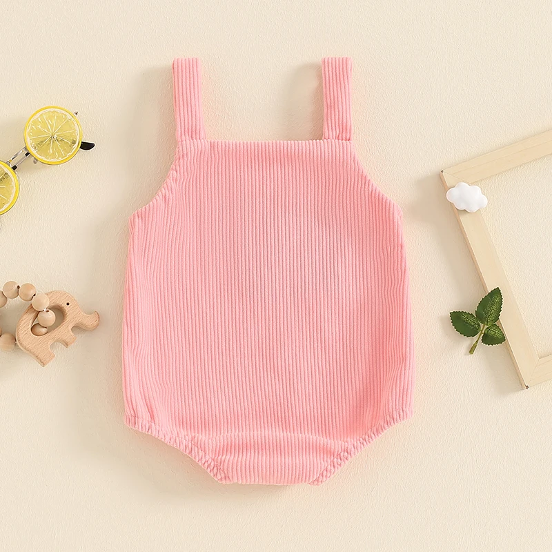Летние Комбинезоны для маленьких девочек без рукавов с квадратным вырезом и