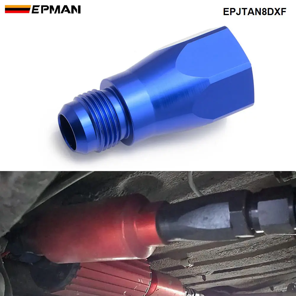 

EPMAN Over One Way External Breather Check Valve 8AN Female To 8AN Male Flare Fuel Fitting Aluminum EPJTAN8DXF
