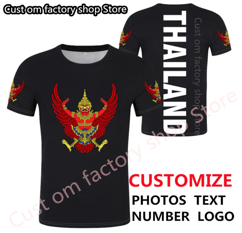 

THAILAND t shirt diy free custom made name number tha T-Shirt nation flag th thai country college photo print text logo clothing