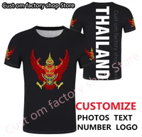 thailand t shirt diy free custom made name number tha t shirt nation flag th thai country college photo print text logo clothing