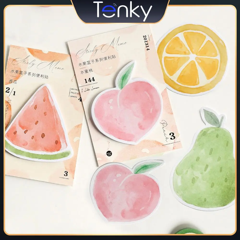 

13085mm Various Styles Fruit Basket Notes Digital Printing Notepad Fresh Patterns Notes Notes Stationery 30 Sheets Paper