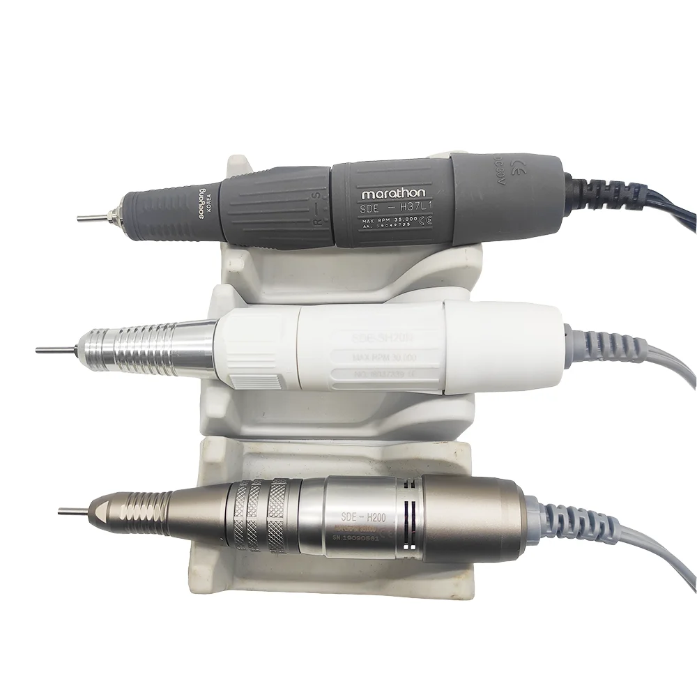 

65W 3 Types 30K 35K Electric Nail Drill Handle H37L1 SH20N H200 For Marathon Strong Series Nail Gem Polisher Dental Lab Nail Set
