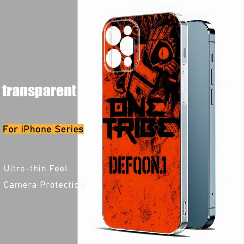 

Defqon 1 музыкальный фестиваль телефонный чехол для Iphone 14 12 Pro Max 13 11 Mini 6 7 8 Plus X XR XS SE 2020 прозрачный чехол