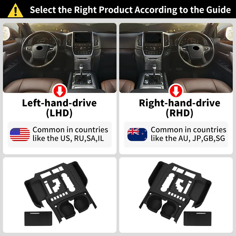 Фото Силиконовый защитный чехол для центральной консоли Toyota Land Cruiser LC200 2016-2021 годов, пылезащитный, от царапин, аксессуары для интерьера автомобиля №2