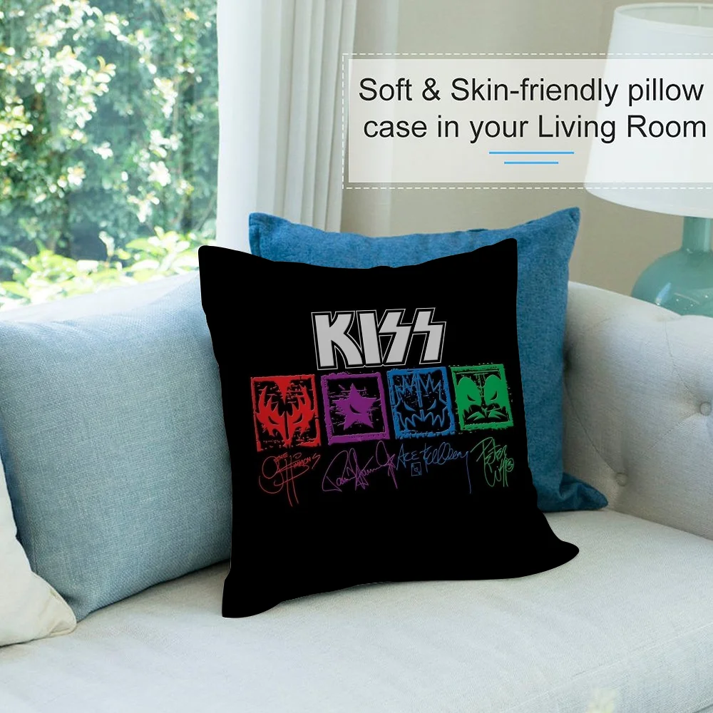 R-RockS K-Kiss Band Музыкальные наволочки из плюша