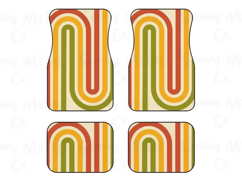 Hippie Car Mat | Car Accessories for Women | Car Accessories for Men | Stoner Gifts | Retro Car Accessories | Interior Car Decor Hippie Car Mat | Car Accessories for Women | Car Accessories for Men | Stoner Gifts | Retro Car Accessories | Interior Car Decor