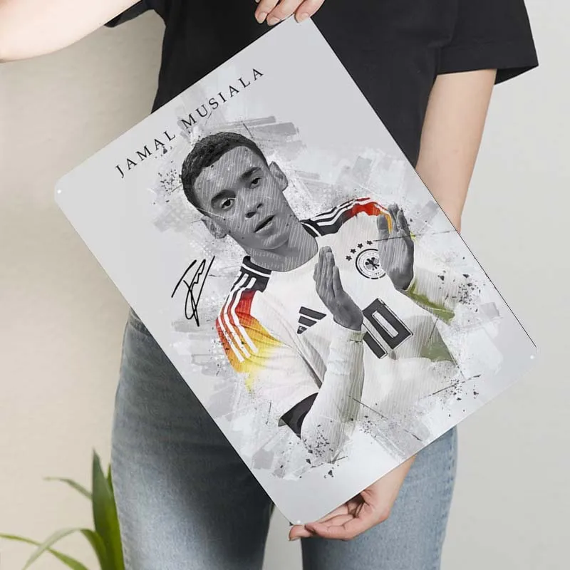 Jamal Musiala жестяная вывеска спортивный постер современные украшения для дома