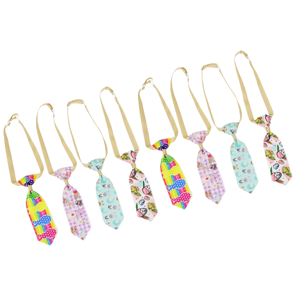 

8pcs Pet Neckties Cat Dog Ties Festival Pet Accessories Easter Pet Ties Pet Neckties